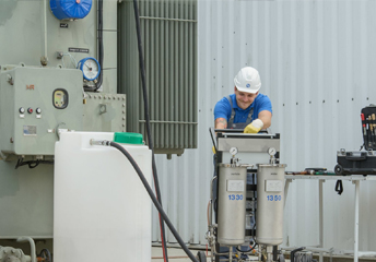 transformer oil filling and filtration